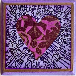 One of a kind handmade scripture art